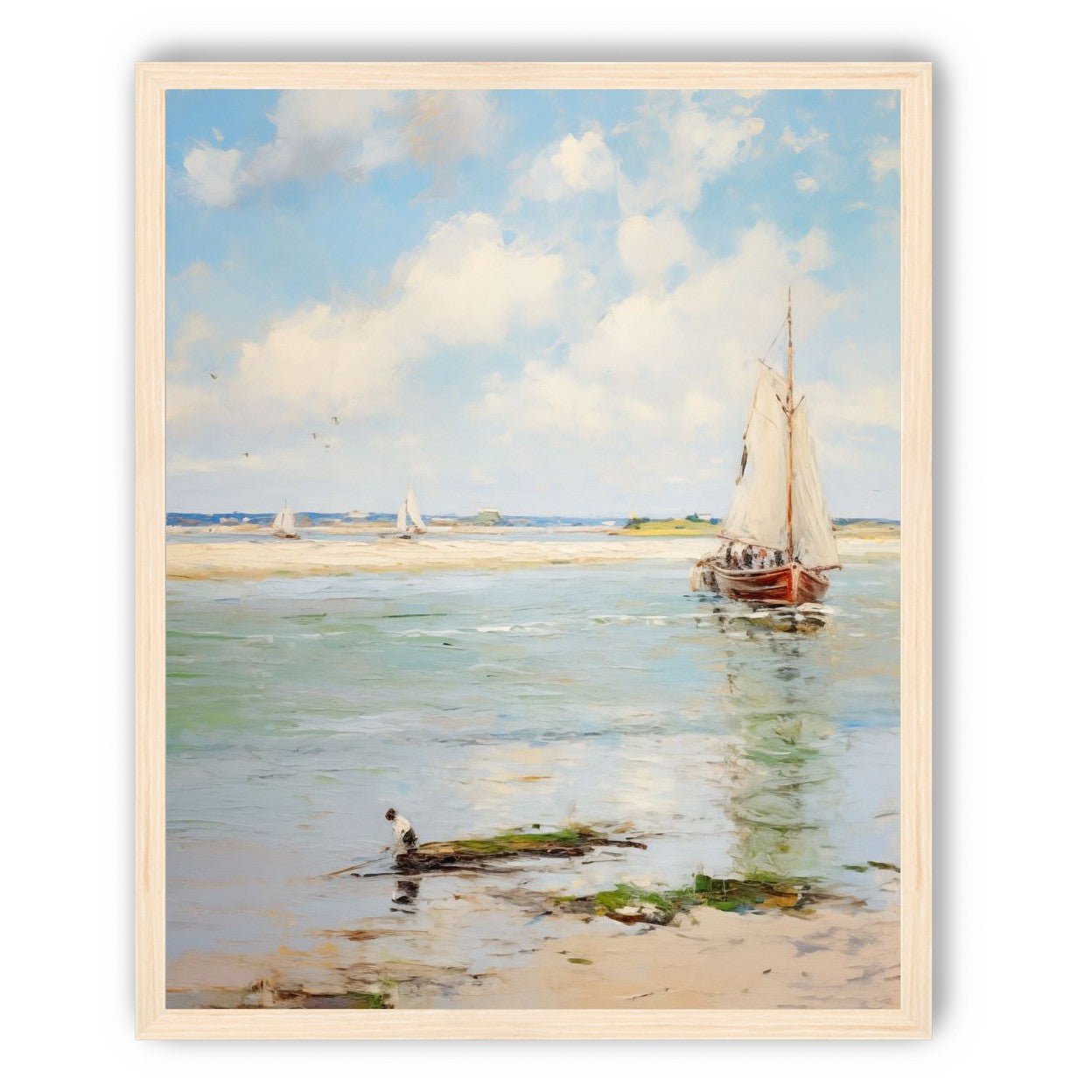 Sailboats at Peaceful Dawn