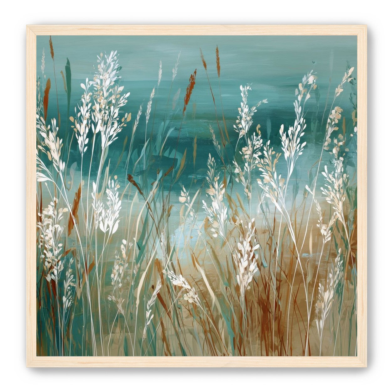 White Meadow Grasses Before Water |
