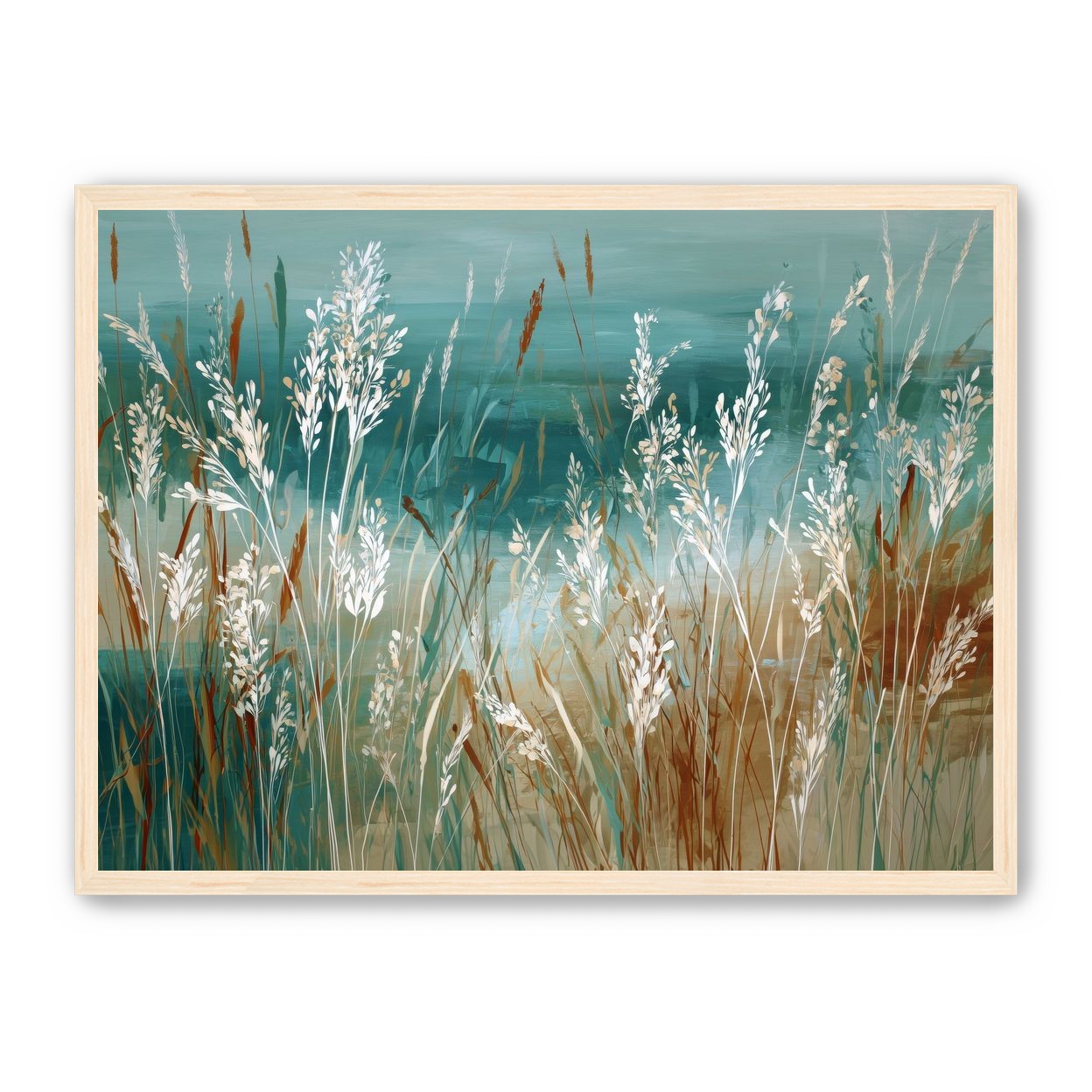 White Meadow Grasses Before Water |
