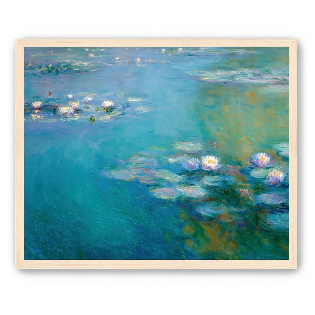 Still Water with Open Blossoms