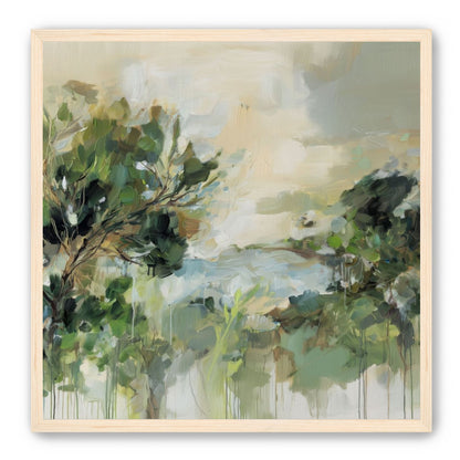 Hillside Trees in Loose Paint