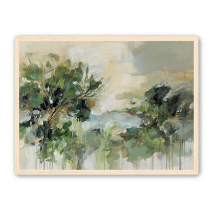 Hillside Trees in Loose Paint