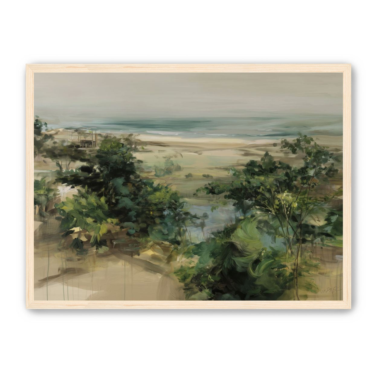Coastal Dunes with Trees