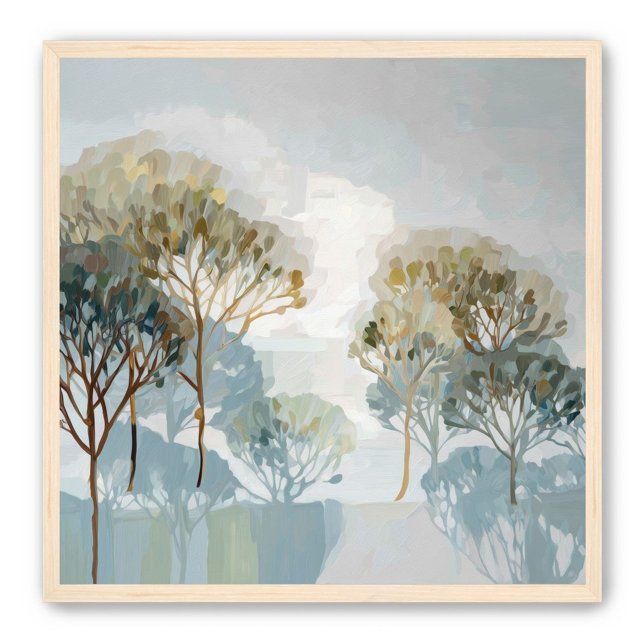 Tree Canopies in Soft Rows