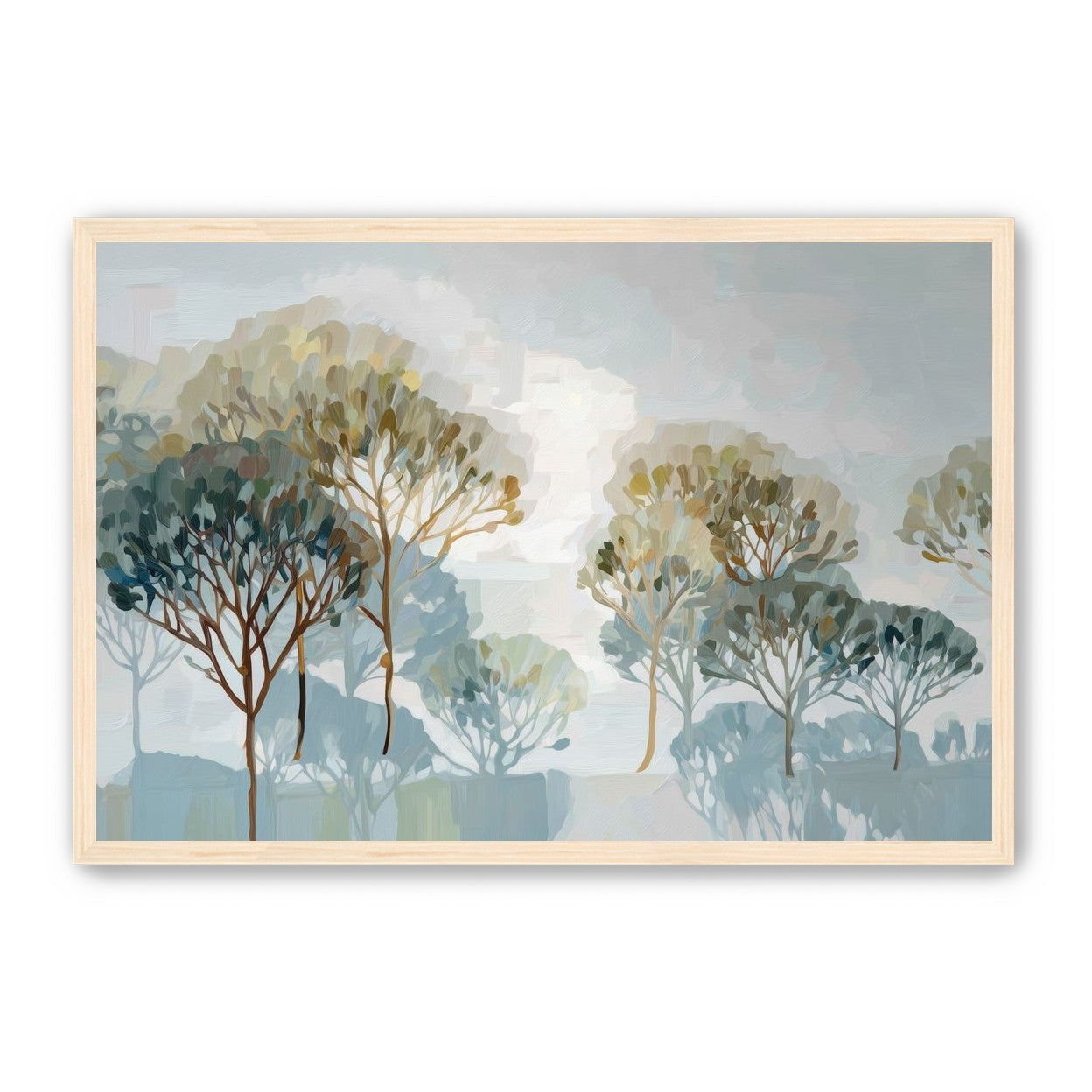Tree Canopies in Soft Rows