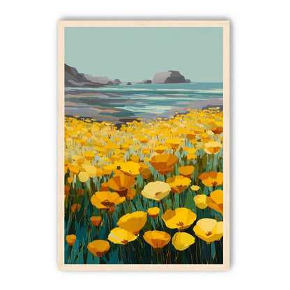 Poppy Field Facing the Pacific