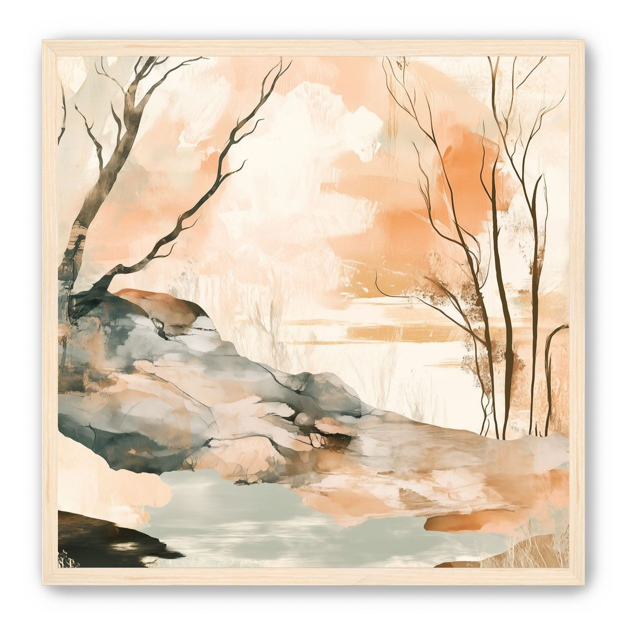 Ink Wash Over Stone Texture