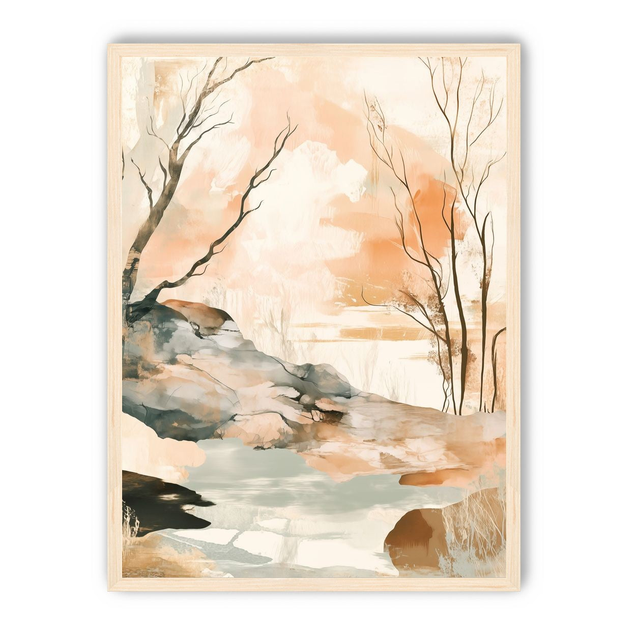 Ink Wash Over Stone Texture