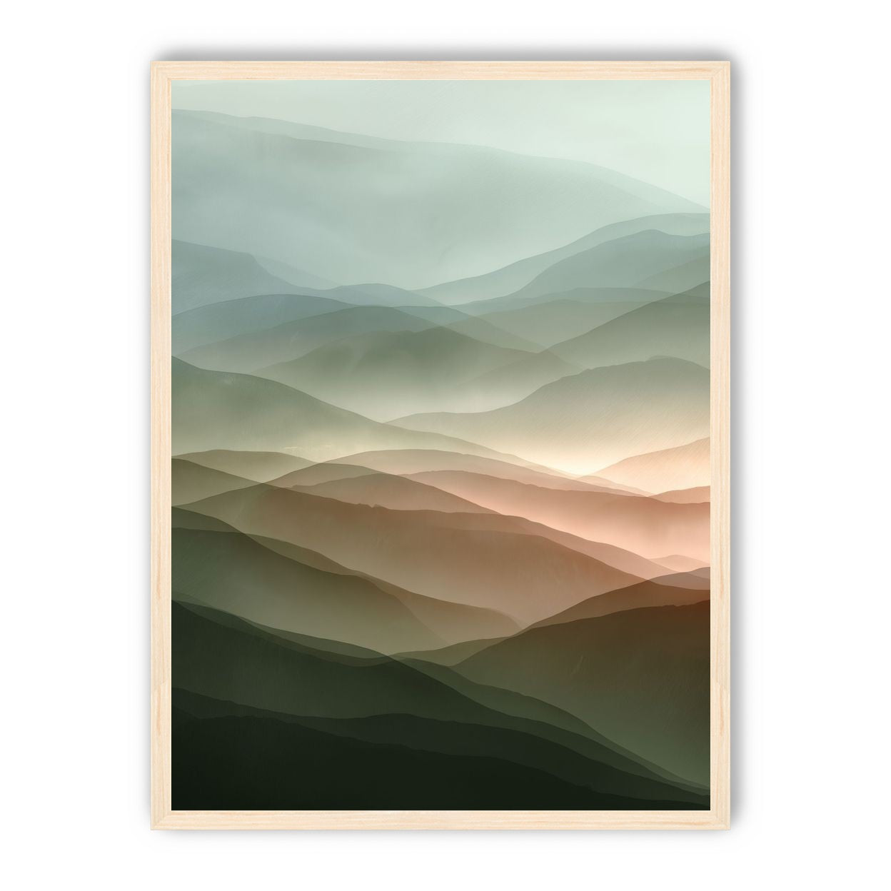 Mountains in Haze