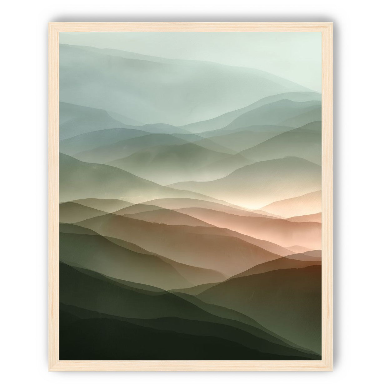 Mountains in Haze