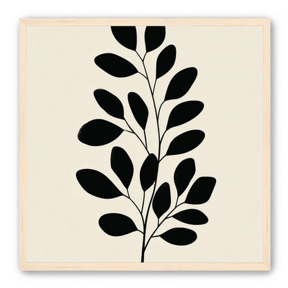 Plant Cutout on Cream
