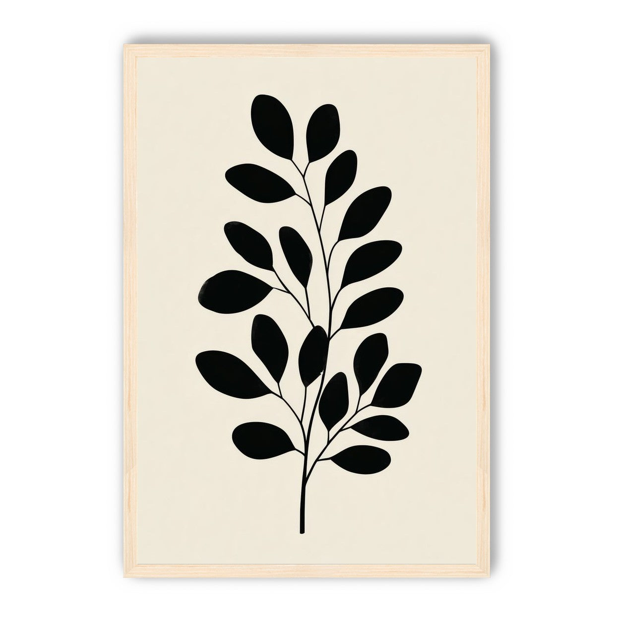 Plant Cutout on Cream