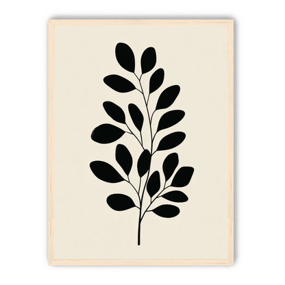Plant Cutout on Cream