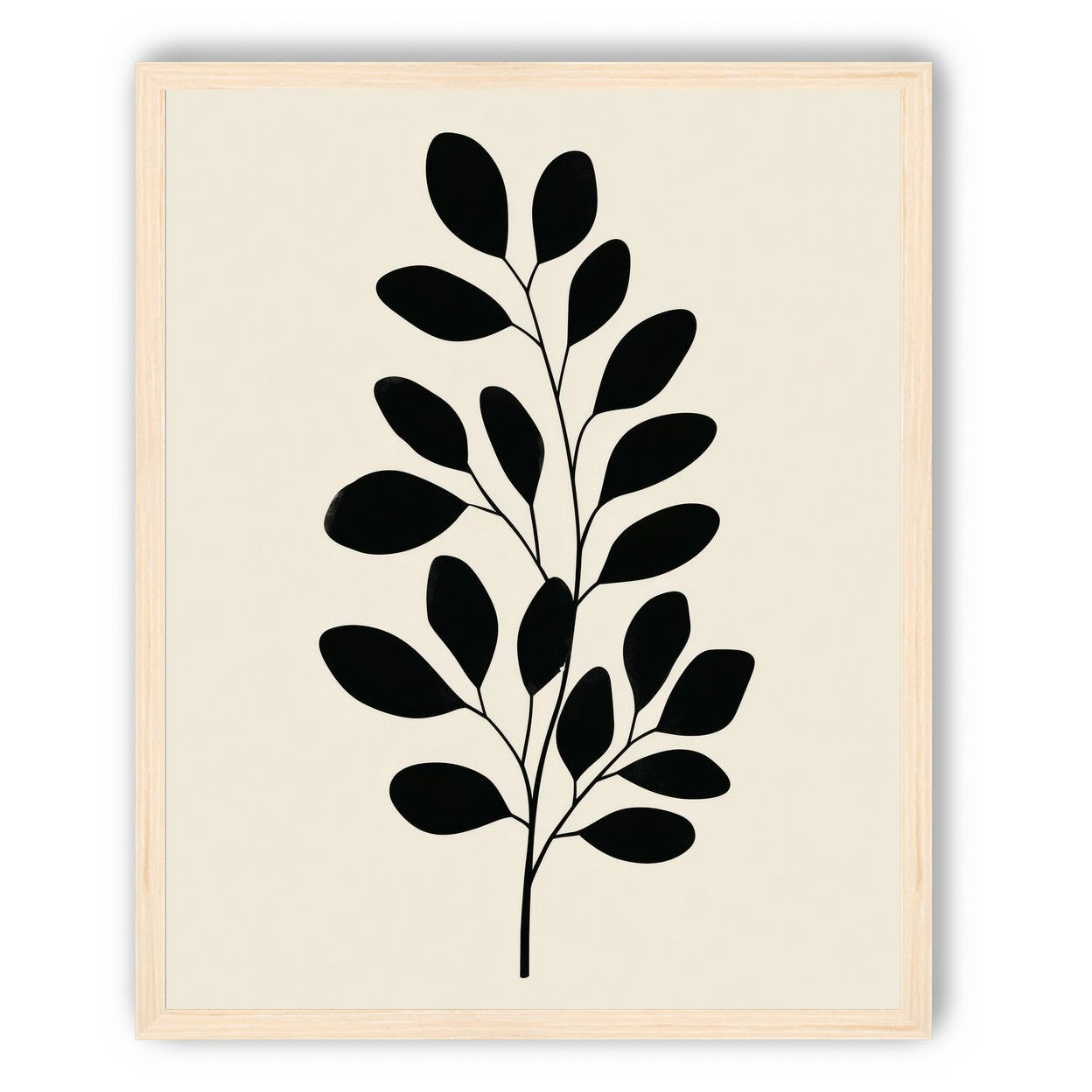 Plant Cutout on Cream