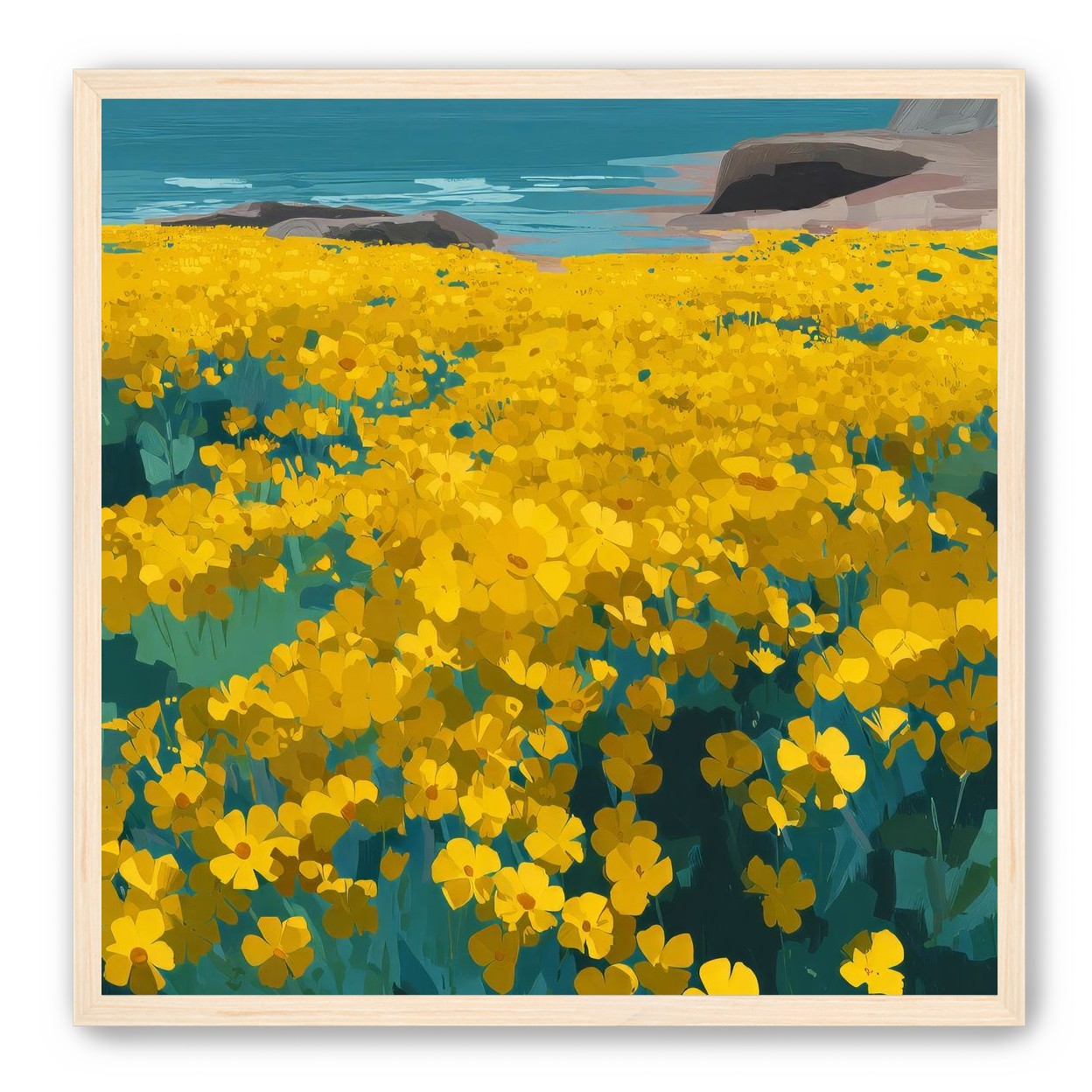 Yellow Coastal Wildflowers