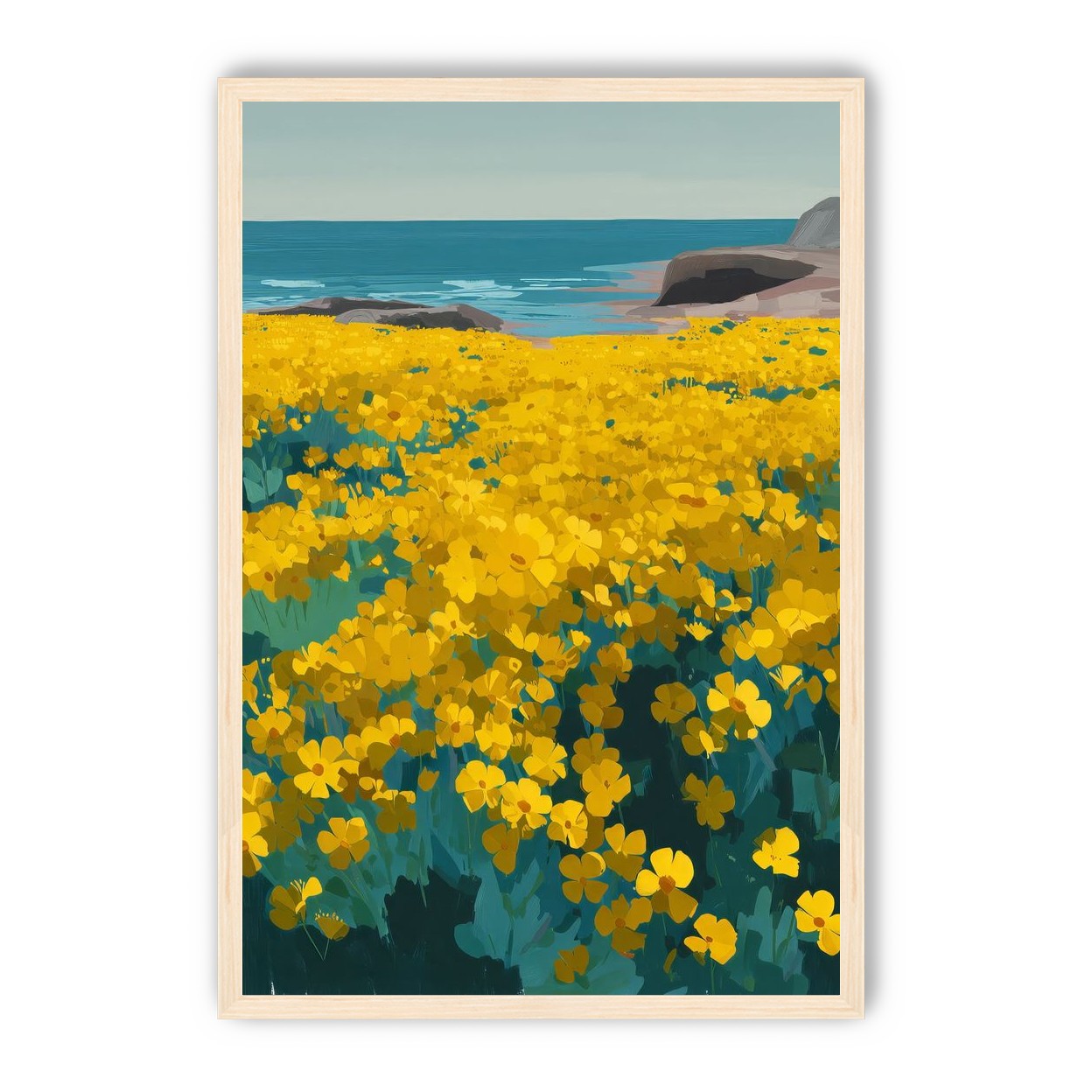 Yellow Coastal Wildflowers