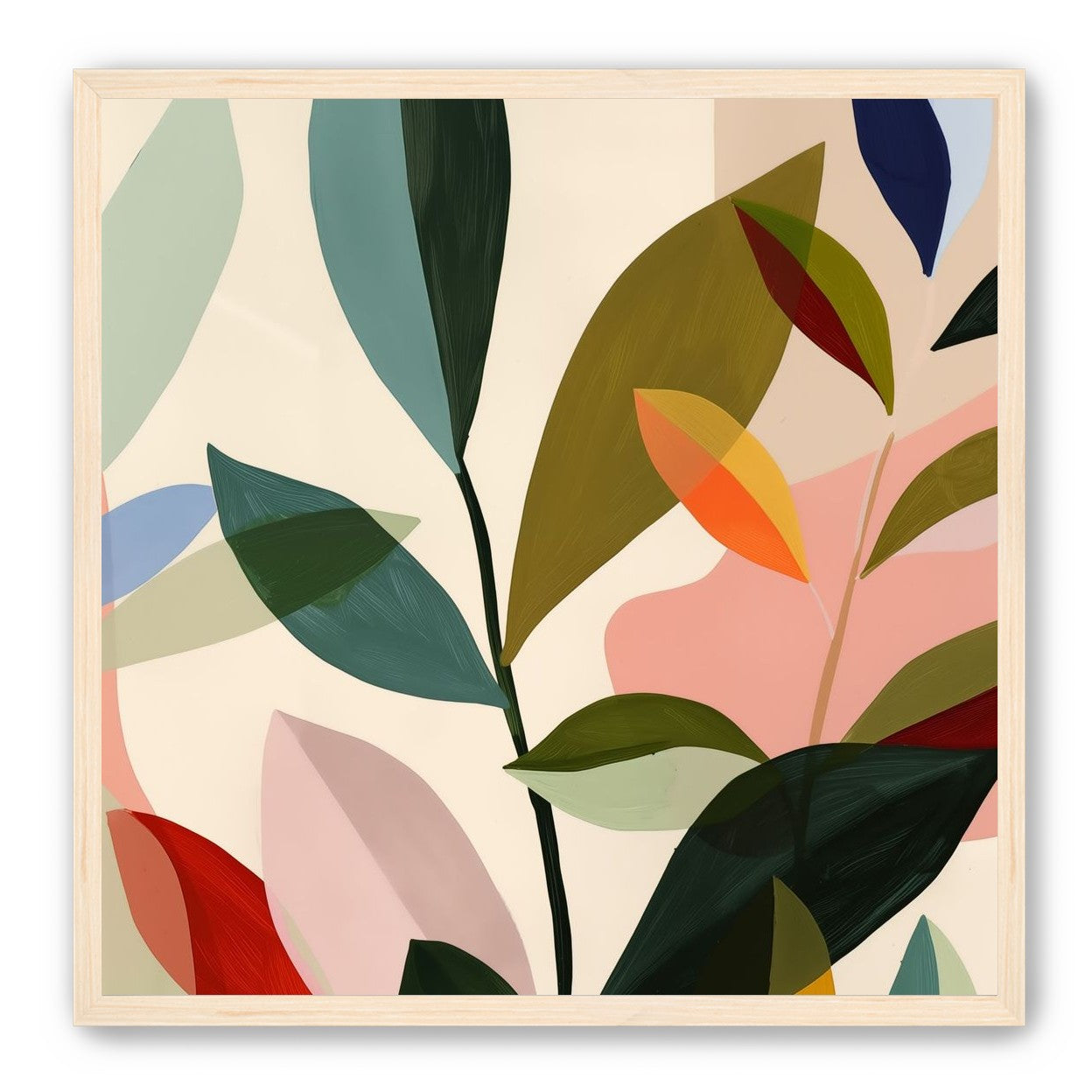 Cluster of Painted Leaves