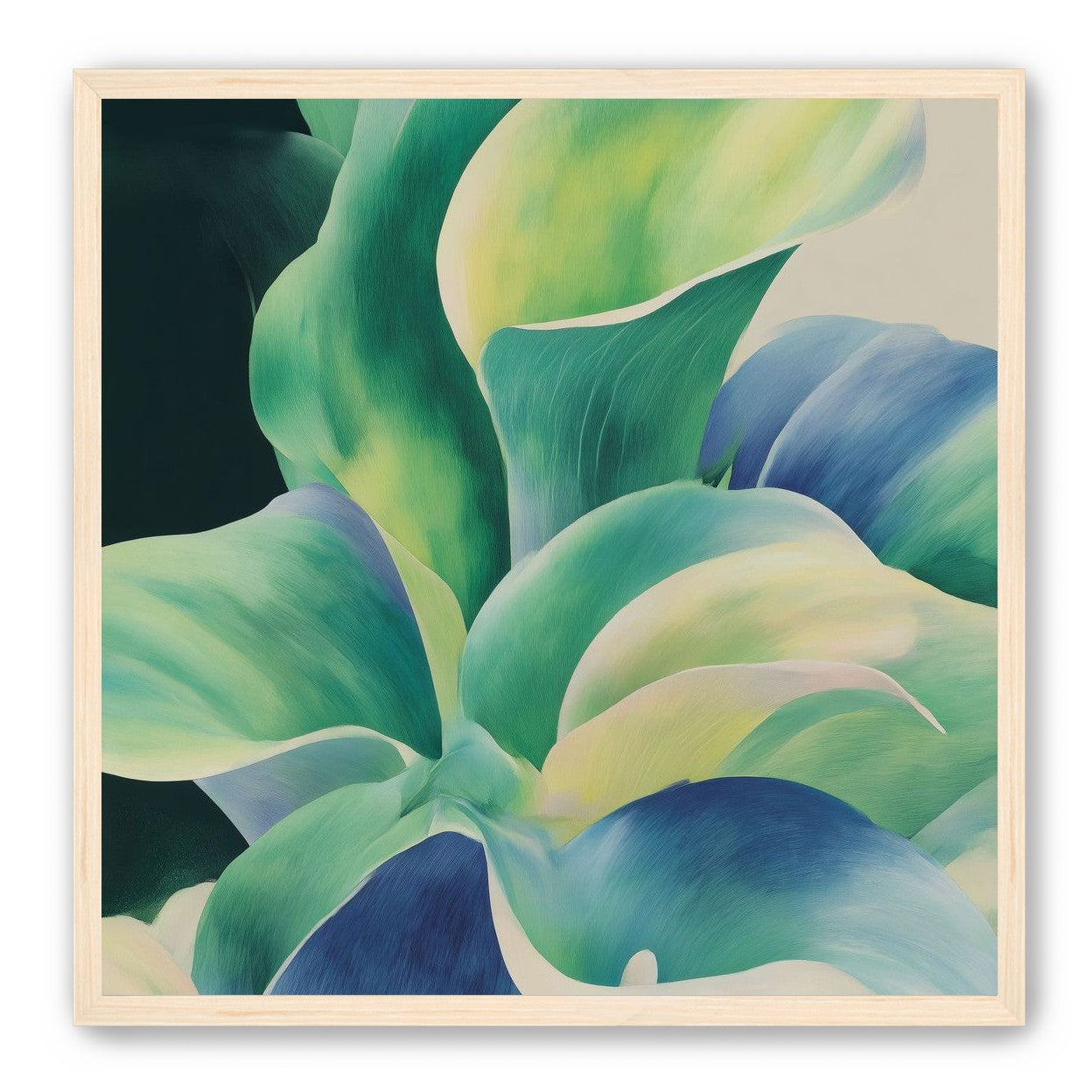 Leaves turning toward light
