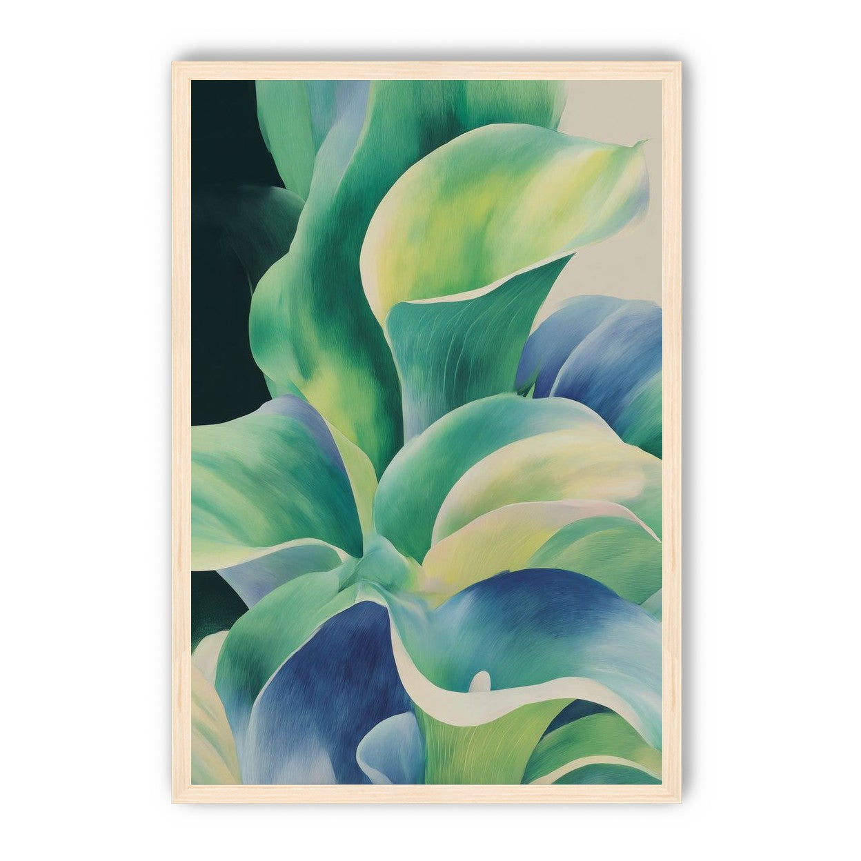 Leaves turning toward light