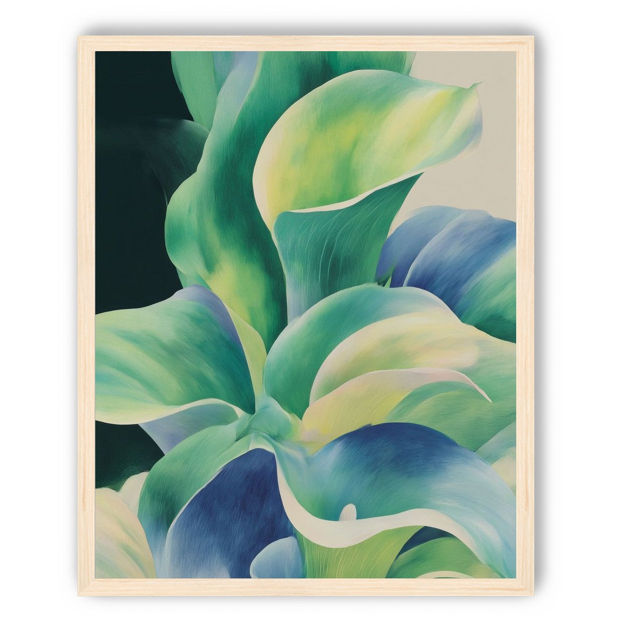 Leaves turning toward light
