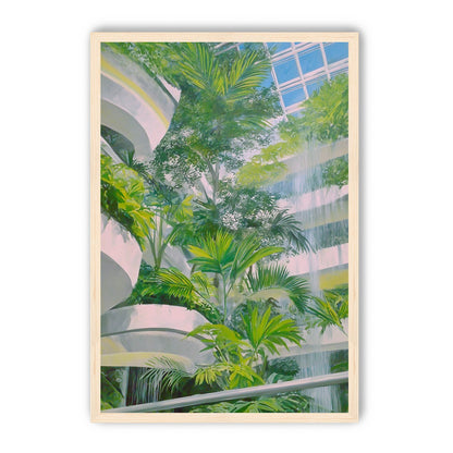 Palms beneath the skylight