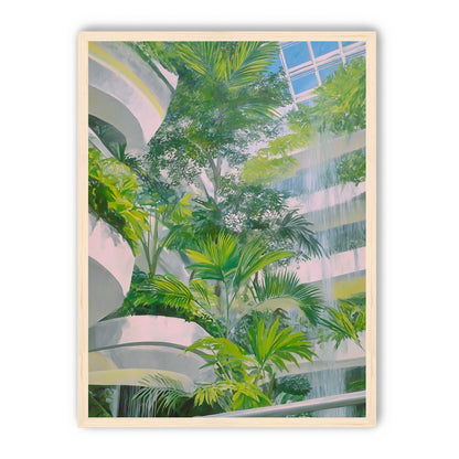 Palms beneath the skylight