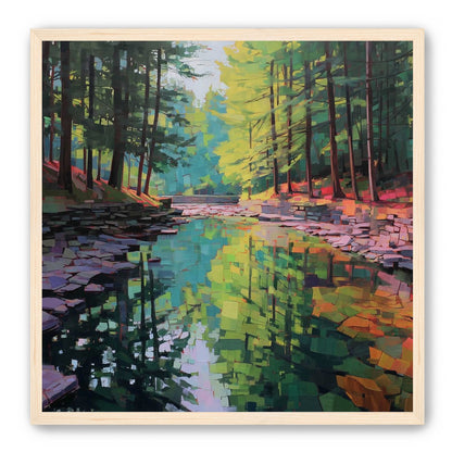 Worn Stones Along a Quiet Creek