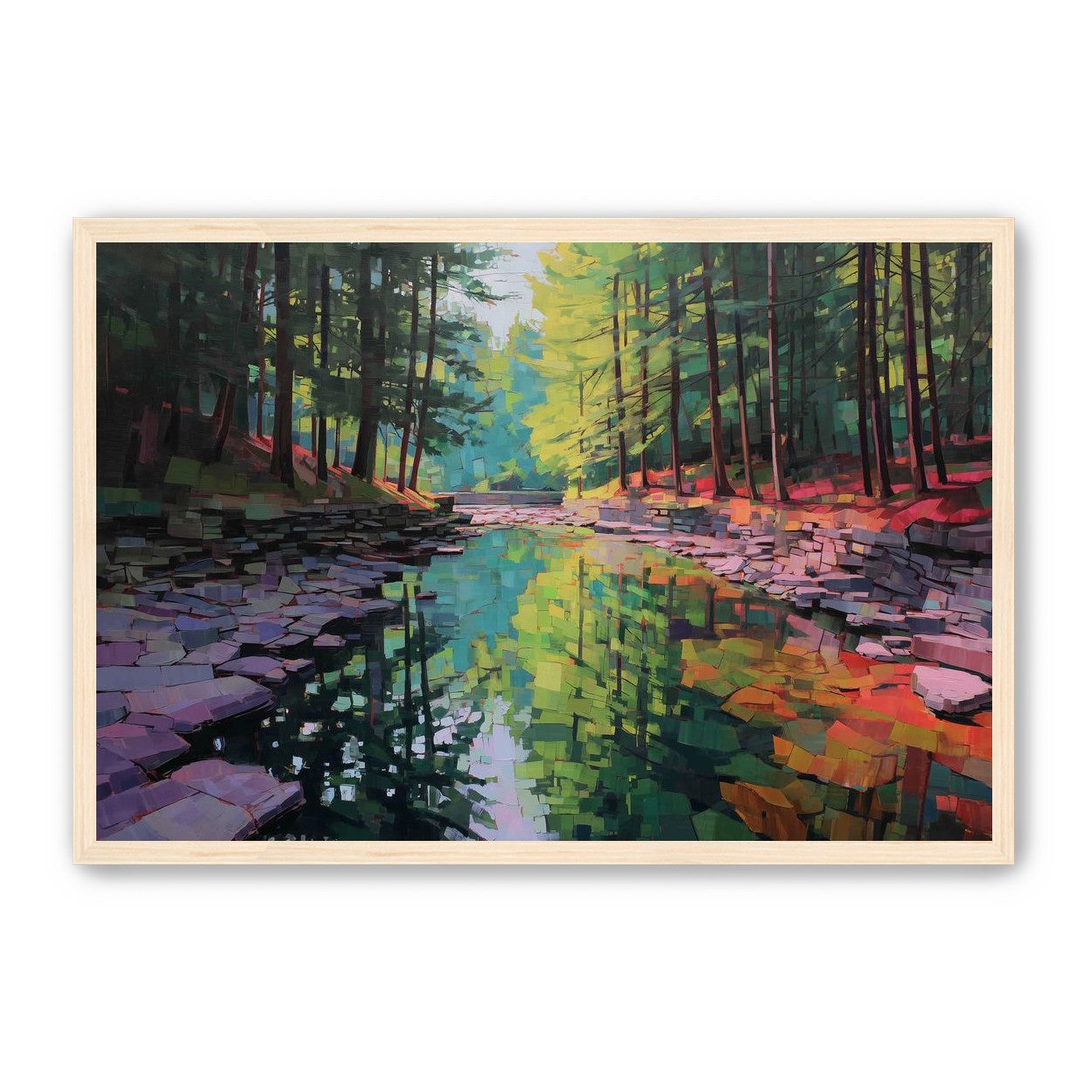 Worn Stones Along a Quiet Creek