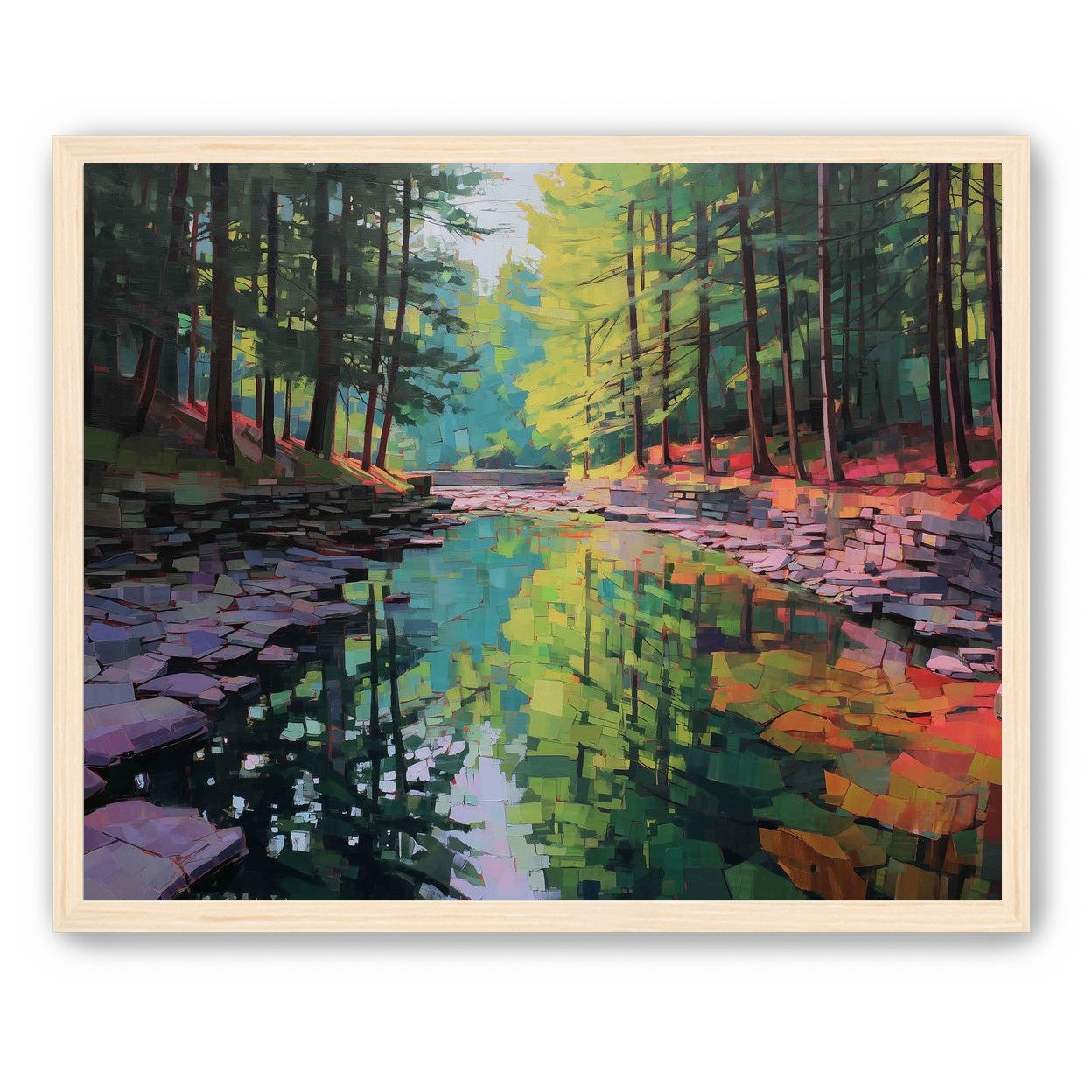 Worn Stones Along a Quiet Creek