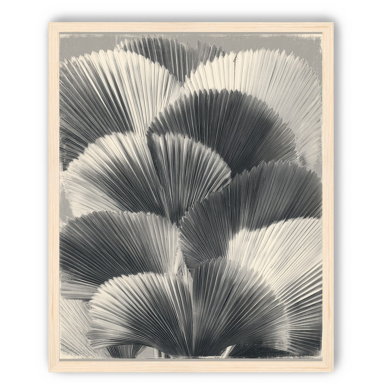 Ginkgo leaves in shadow