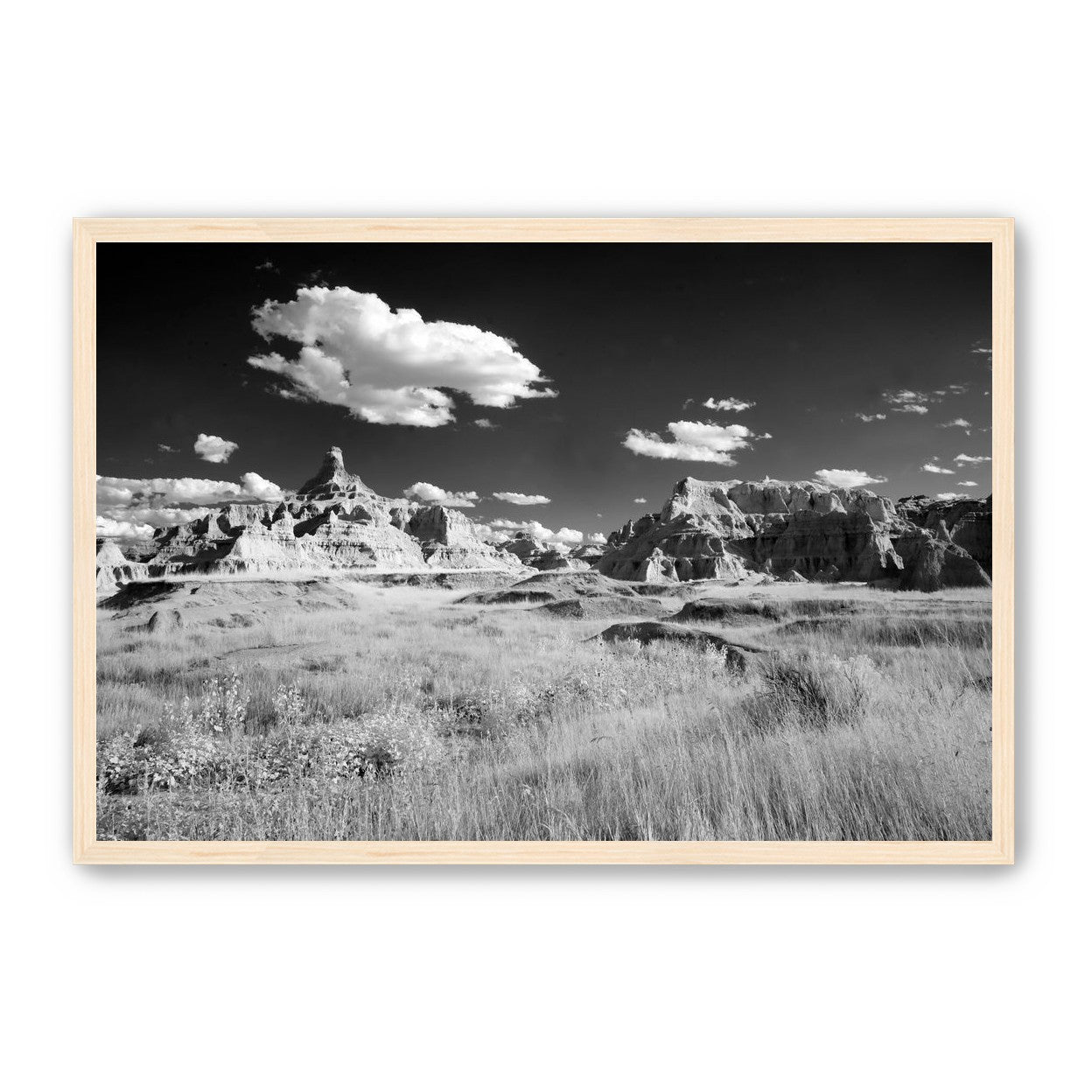 Badlands in Monochrome