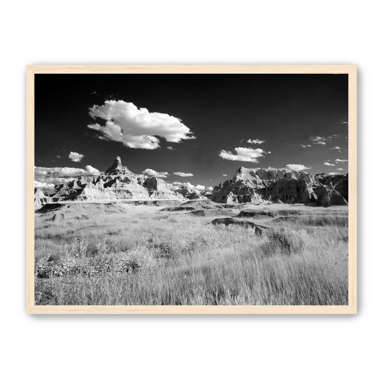 Badlands in Monochrome