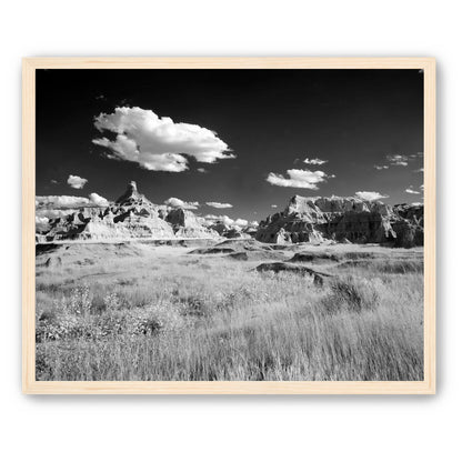 Badlands in Monochrome