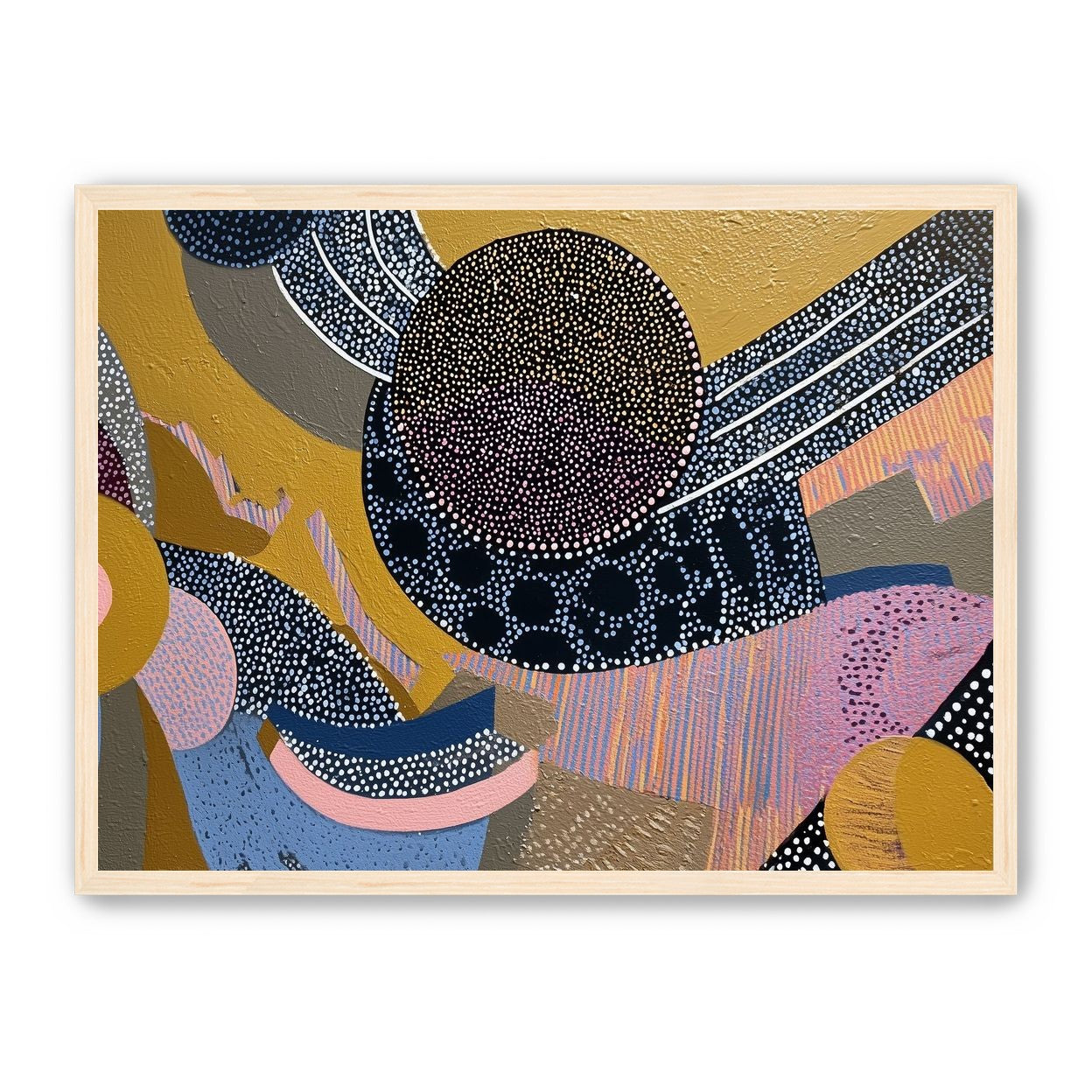Ochre Ground with Layered Discs