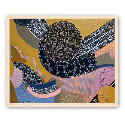 Ochre Ground with Layered Discs
