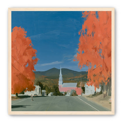 Orange trees over the steeple road