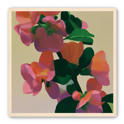 Flowers among dark leaves