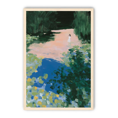 White dress in still water