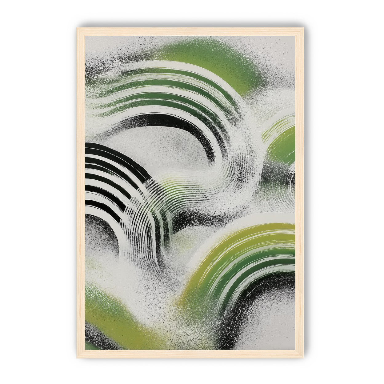 Green arcs across the haze