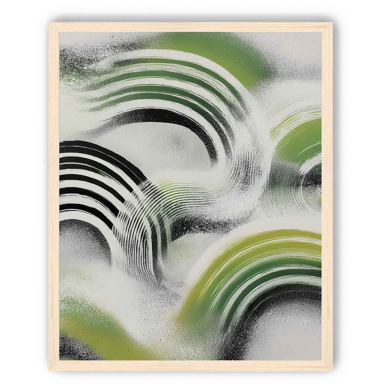 Green arcs across the haze