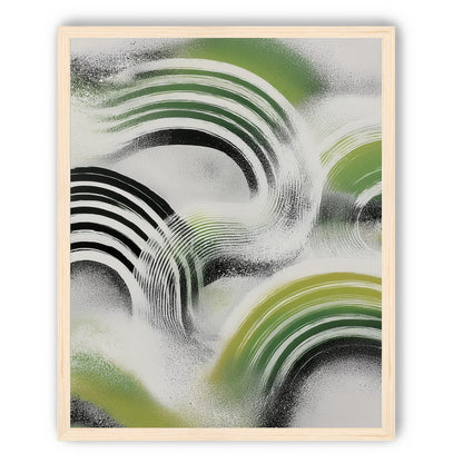 Green arcs across the haze