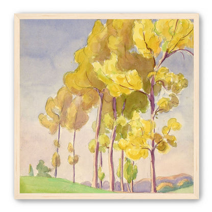 Yellow crowns on the hill