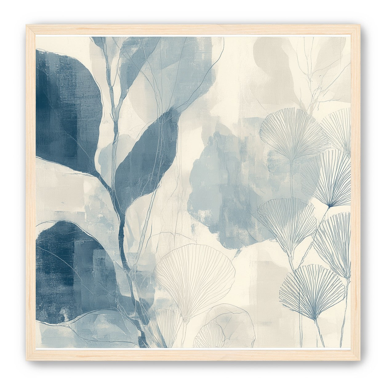 Pale leaves and fans