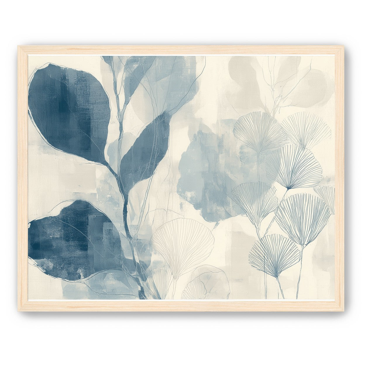 Pale leaves and fans