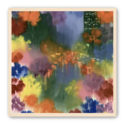 City lights in painted bloom