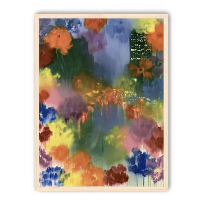 City lights in painted bloom