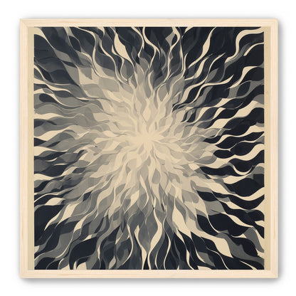 Pale center in black sweep