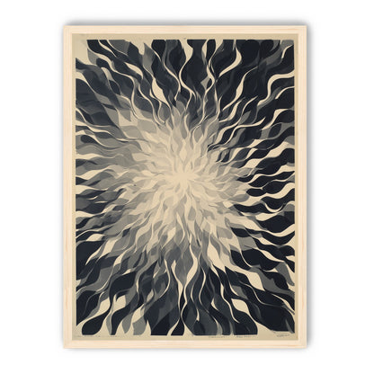 Pale center in black sweep
