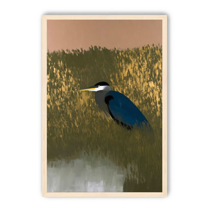 Heron among the reeds