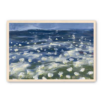 White flowers under blue sky